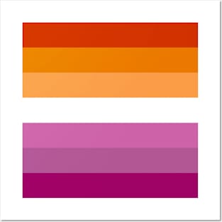 Proud Lesbian Pride Flag (Proud LGBT LGBTQ+ Community Pride Flag) Posters and Art